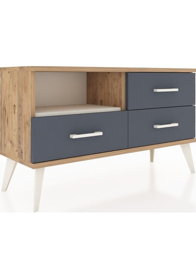 Arges Şifonyer Tek Raflı 3 Çekmeceli 88x30x48 Çam-aytaşı/antrasit Aytaşı/antrasit Arges Şifonyer Tek Raflı 3 Çekmeceli 88x30x48 Çam-aytaşı/antrasit Aytaşı/antrasit