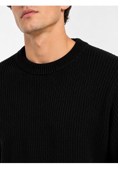 Classics Men Turbulance Erkek Sıfır Yaka Triko Kazak 7836 Siyah