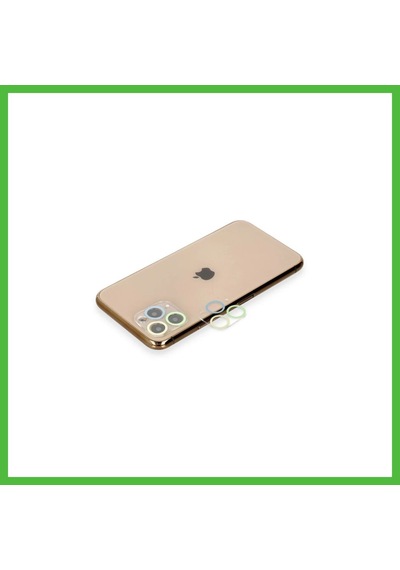 Vaveni İphone 11 Pro Uyumlu Renkli Kamera Lens Koruma Cam - Yeşil-sarı Arz