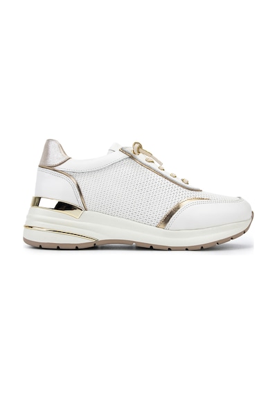 Tamer Tanca Kadın Hakiki Deri Beyaz Sneakers & Spor Ayakkabı 298 7100 Bn Ayk Y26 Beyaz/gold