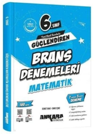Ankara Yayıncılık 6. Sınıf Matematik Güçlendiren Branş Denemeleri
