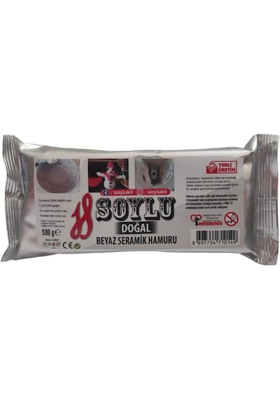Seramik Hamuru 500 Gr Beyaz Kil Hamuru Soylu Seramik Beyaz Kil Hamuru 1 Adet