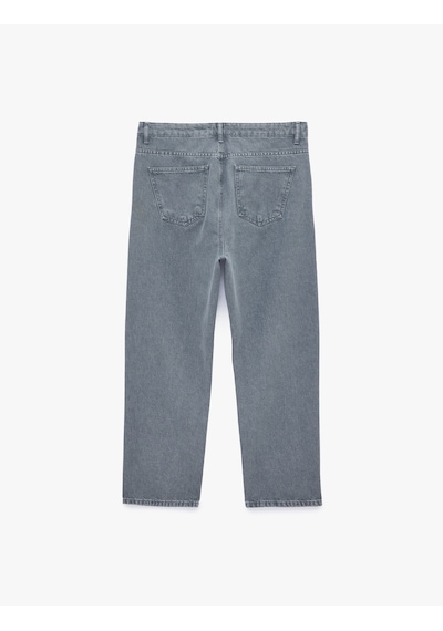 Koton Pamuklu Bol Normal Bel Oversize Baggy Jean Pantolon Gri 7wam40137nd Koton Pamuklu Bol Normal Bel Oversize Baggy Jean Pantolon Gri 7wam40137nd