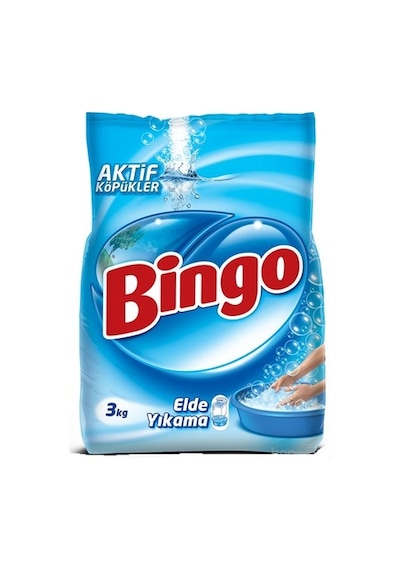 Bingo Elde Yıkama 3 KG Toz Çamaşır Deterjan