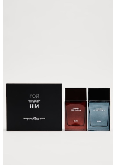 Zara For Him Black Edition EDT+ For Him Red Edition EDP Erkek Parfüm 2 x 100 ML