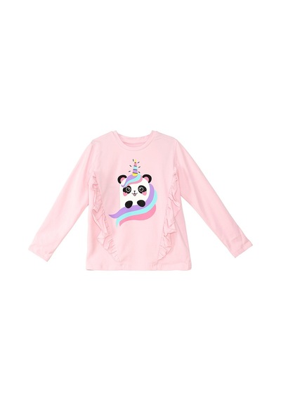 Denokids Panda Unicorn Kız Çocuk Pembe T-shirt Siyah Tayt Takım Pembe - Siyah Denokids Panda Unicorn Kız Çocuk Pembe T-shirt Siyah Tayt Takım Pembe - Siyah