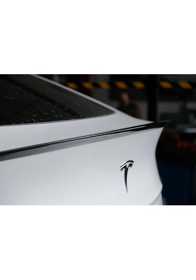 Model Y İle Uyumlu Arka Bagaj Üstü Spoiler Parlak Siyah Piano