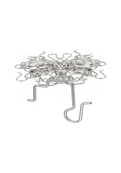 50pcs Noel Işığı Kancaları Açık Noel Işıkları İçin Paslanmaz Çelik Oluk Kancaları Çok Renkli