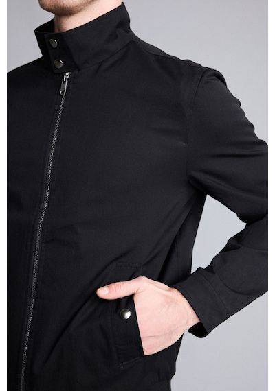 Defacto Regular Fit Çıtçıt Detaylı Dik Yaka Fermuarlı Pamuklu Mont H1502ax26aubk27 Siyah-bk27