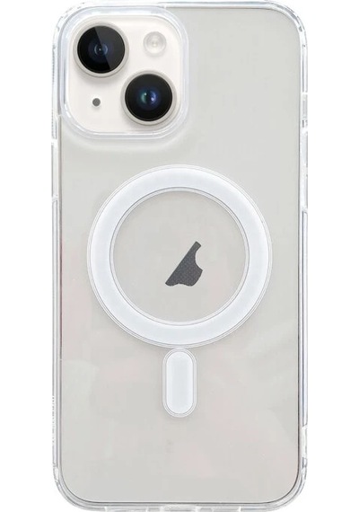Ally İphone 15 Plus Magsafe Uyumlu Manyetik Şeffaf Silikon Kılıf- 5775 Mh-hs4736-0605