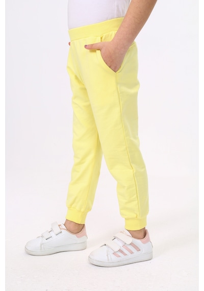 Toontoy Kız Çocuk Beli Paçası Ribanalı Cepli Basic Jogger Eşofman Altı 2 İplik Açık Sarı Toontoy Kız Çocuk Beli Paçası Ribanalı Cepli Basic Jogger Eşofman Altı 2 İplik Açık Sarı