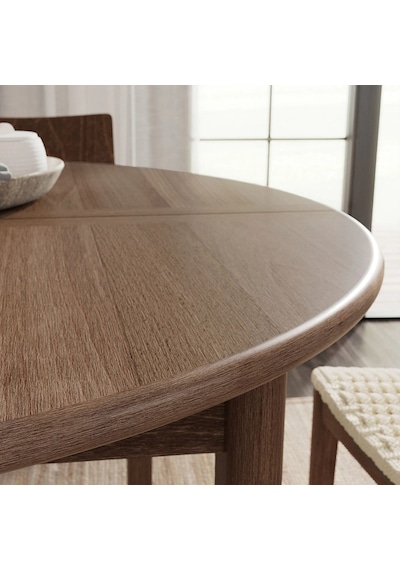 Ikea Kahverengi Modern Yemek Masası - Yuvarlak Yemek Masası