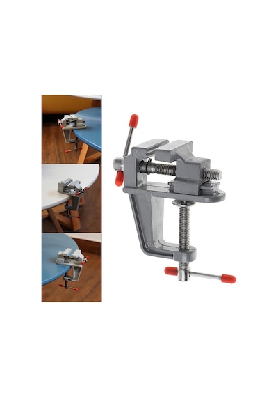 Zephoo Mini Masa Mengenesi 30 Mm Ağız Açıklığı Döküm Gövde Tezgah Mengenesi Hobi Modelcilik Elektronik Tamir T