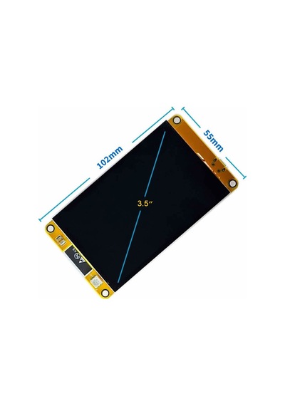 Esp32-48s035 3.5 İnch Kapasitif Dokunmatik Tft Lcd Modül 320x480 Pixel Rgb Led Ldr Usb Uart Io