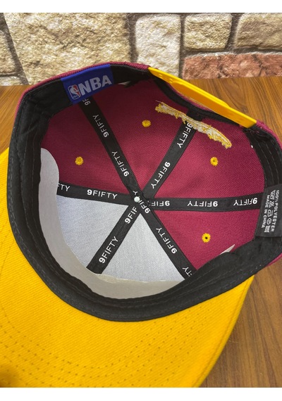 Hamze Cleveland Cavaliers Nba Hiphop Snapback Rapper Basketbol Unisex Şapka Cap Bordo