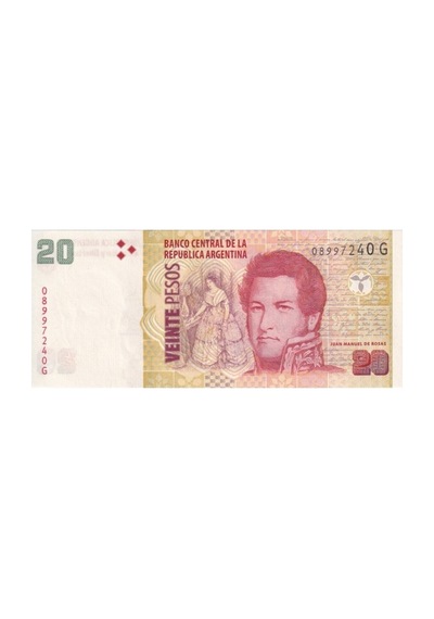 Arjantin 20 Pesos Çil Unc Koleksiyon Para