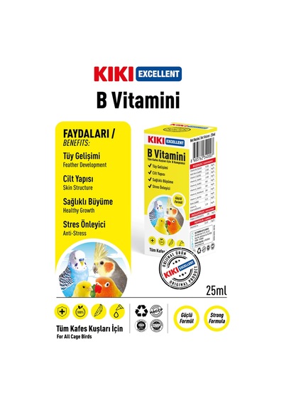 Kiki Excellent Kuş B Vitamini 25 ML