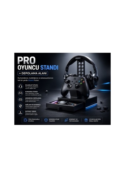 Urartu 3d Pro Oyuncu Standı Ve Kulaklık Askılığı Model:hbcv0000ghoqaq