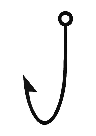 Fishing Hook Oto Özel Yeni Sticker 20 Cm
