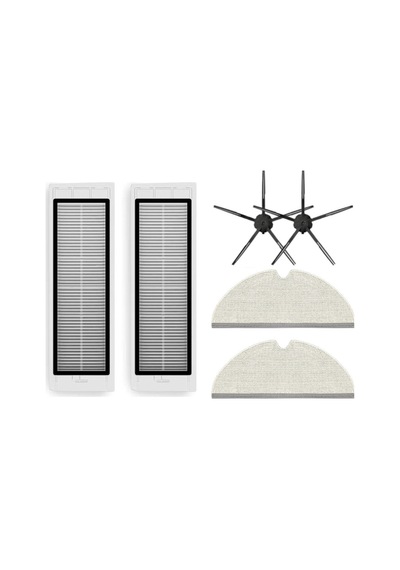 Roborock S6 Maxv Uyumlu Yedek Hepa Filtre Yan Fırça Mop-6 Parça
