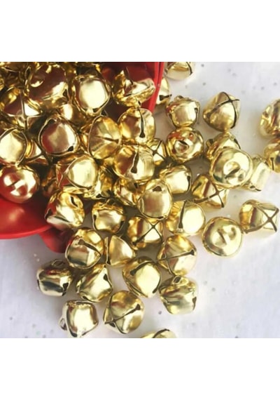 50 Adet Gold Sarısı Minik Zil-tef Zili-zilli Çubuk İçin Zil Küçük Zil Çan Minik Çan Diğer