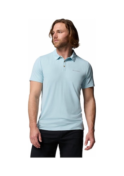 Columbia Tech Trail Utility Erkek Kısa Kollu Polo Tişört-9252 Mavi
