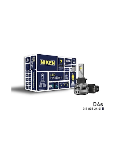 D4S Led Xenon Far Aydınlatma Seti Şimşek Etkili Niken Pro 8000Lm 2 Adet