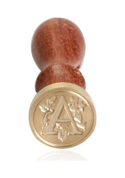 Retro Mektup Mühürü Damga A Harfi + 30 Adet Mühür Mumu + Eritme K