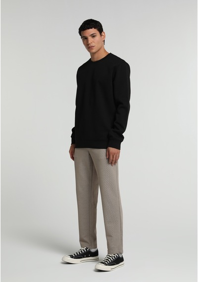 Colin's Colins Regular Fit Yuvarlak Yaka Düz Erkek Siyah Sweatshirt Cl1082264 Q1.v2 Blk