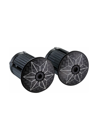Supacaz Bp-28 Gidon Tıpası Star Plugz Laser Carbon Siyah