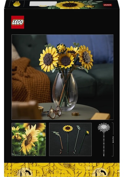 LEGO® Botanicals Ayçiçeği Buketi 11502 - Yetişkinler için 6 Ayçiçeği İçeren Dekoratif Model Yapım Seti (686 Parça)