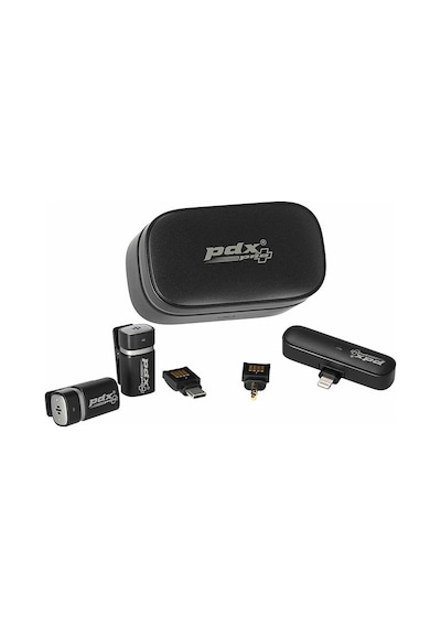 Pdx Plus S9 Kablosuz İkili Yaka Mikrofonu Type-c 3,5mm Jak Fot Makinesi,telefon Youtube