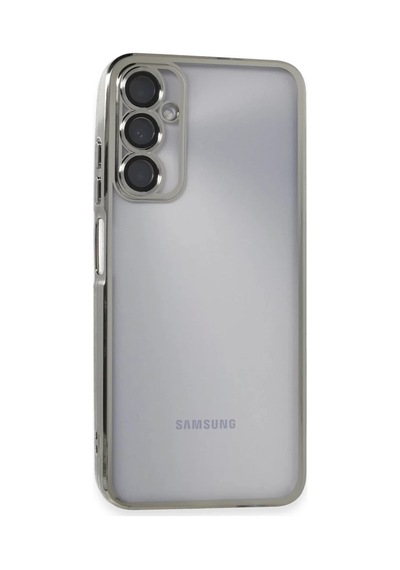 Samsung Galaxy A05s Uyumlu Kılıf Lensli Silikon - Gümüş