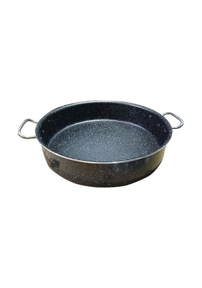 40cm Jumbo Boy Granit Pilav Karnıyarık Tenceresi İç Ve Dış Yüzeyi Çizilmez Sırlı Endüstriyel Basık Diğer