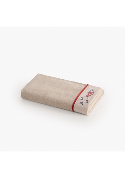 Marina Kadın Yüz Havlusu %100 Pamuk Soft Penye Bej 50x90