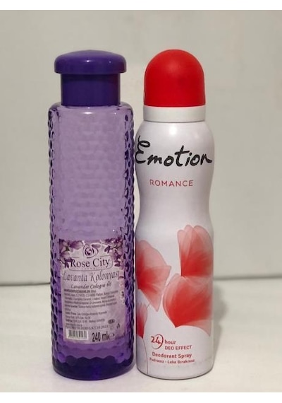 Rose City Lavanta Kolonyası 240 Ml Alana Emotion Romance Deodorant 150 Ml Hediye