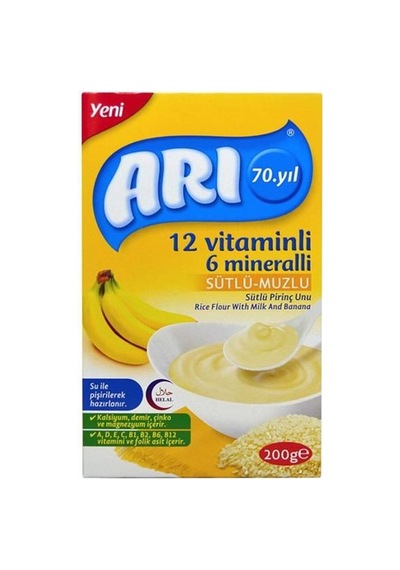 6 Mineral Sütlü Muzlu Pirinç Unu 200gr