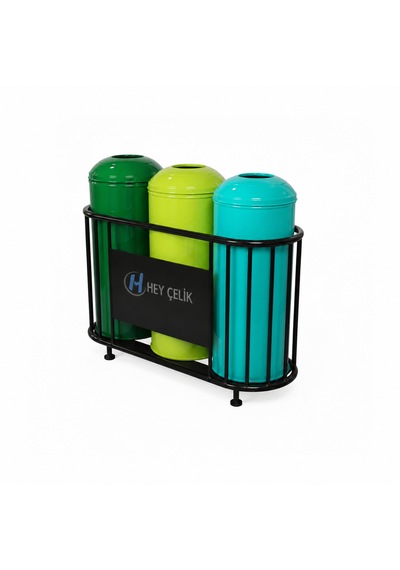 3 Lü Sıfır Atık Geri Dönüşüm Ünitesi Gd-010 Metal Atık Ayrıştırma Sistemi Hey Çelik 3 Lü Sıfır Atık Geri Dönüşüm Ünitesi Gd-010 Metal Atık Ayrıştırma Sistemi Hey Çelik