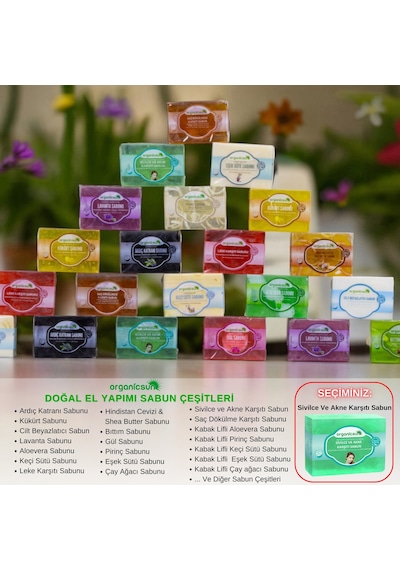 Organicsun Akne ve Sivilce Karşıtı Sabun 140 G