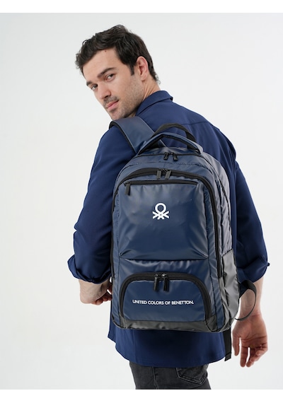 United Colors of Benetton Lacivert Unisex Günlük Kullanım Sırt Çantası