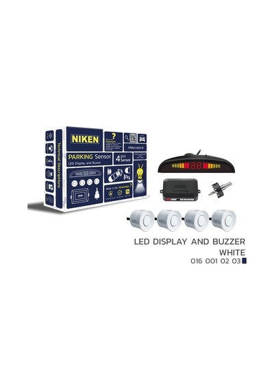 Park Sensörü Led Ekranlı-ses İkazlı Beyaz Oem Tüm Modellere Uyumlu Niken