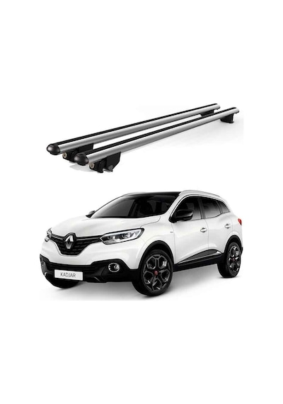 Kanca Renault Kadjar 2016 Ve Sonrası Uyumlu Gri Kilitli Ara Atkı 120cm Port Bagaj Tavan Barı