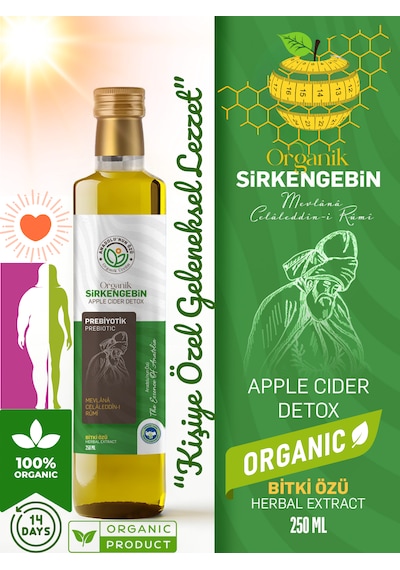 Sirkengebin Geleneksel Karışım 500 Ml Doğal Katkısız Soğuk Sıkım Elma Sirkesi Bazlı