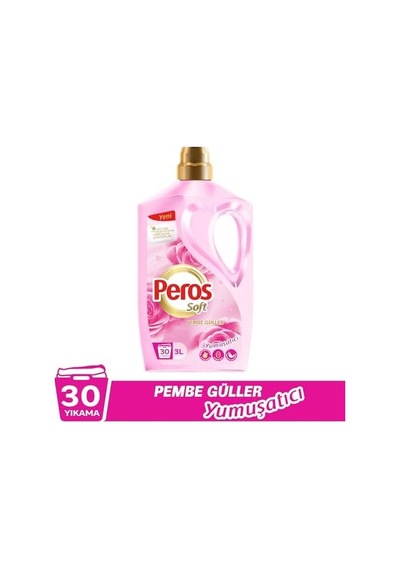 Yumuşatacı Pembe Güller 3000 Ml 1000'li Set