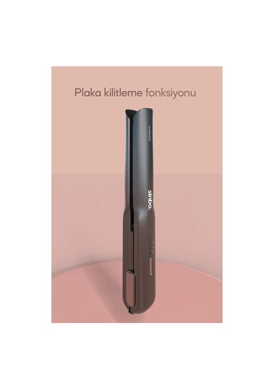 Sinbo Shd-1742 Kablosuz Saç Düzleştirici Gri 80 X 20 Mm Seramik Plaka İle 2 Kademe Isı Ayarı
