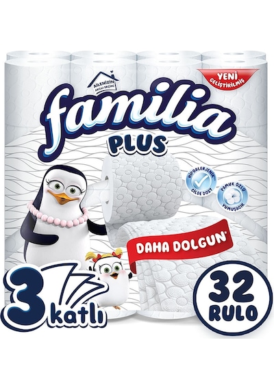 Familia 3 Katlı Plus Tuvalet Kağıdı 32'li