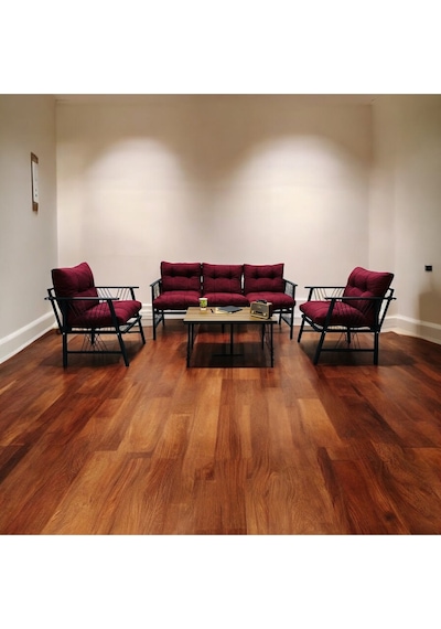 Lüx Bahçe Balkon Mobilyası , Koltuk Takımı , Cafe 3-1-1 Sehba Takımı Bordo