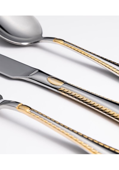 Maxx Doria Paris G Decorated 6 Kişilik 42 Parça Çatal Kaşık Bıçak Takımı Pa1063 Gold