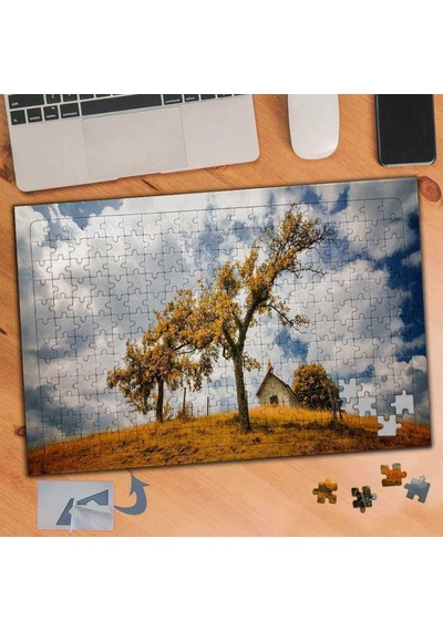 Son Bahar Manzarası 240 Parça Puzzle Yapboz Tablo-955