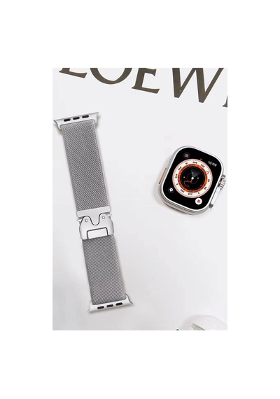 Apple Watch Uyumlu 42mm Forest Kumaş Kordon Saat Değildir